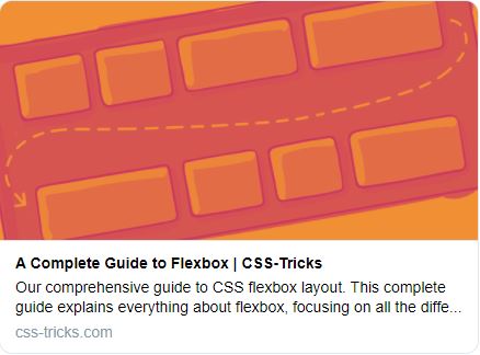 The Twitter Card for CSS Tricks's guide to Flexbox.