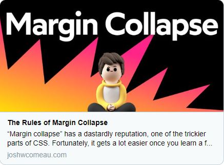 Josh W. Comeau's guide to Margin Collapse